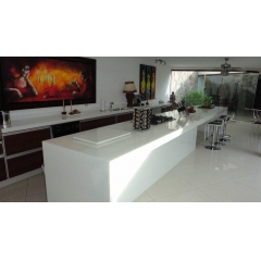 Nano White glass stone slab