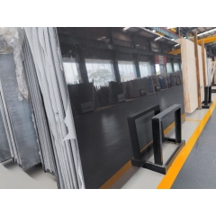 Nano glass pure black slabs