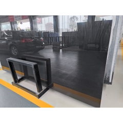 Nano glass pure black slabs