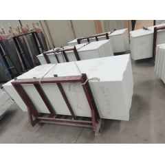 White nano glass slabs stone