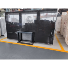 Nano glass pure black slabs